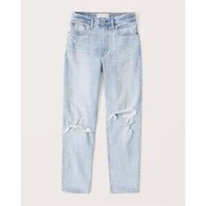 BNWT Abercrombie & Fitch High Rise Mom Jean 36 short